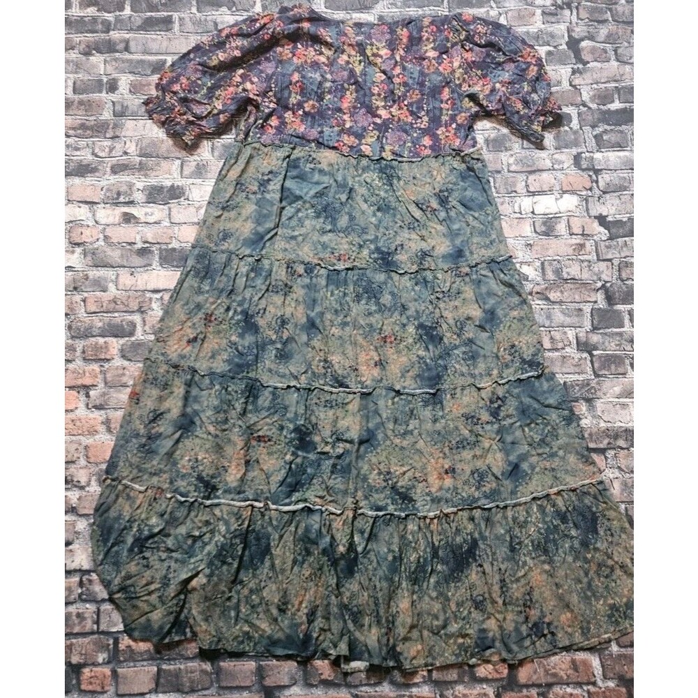 NATURAL LIFE Collette Tiered Maxi Dress Size XL Boho Floral Lot of 2 - Picture 4 of 12